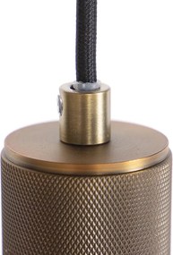 Lampă suspendată scandinavă bronz cu sticlă 4 lumini - Dome
