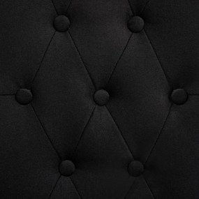 Scaune de bucatarie, 6 buc., negru, material textil 6, Negru