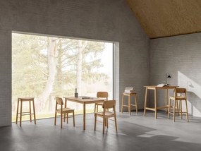 MAZZONI EXPORT ZARION Stejar natural - MASĂ DE BUCĂTĂRIE 120 cm DE LEMN FURNIR
