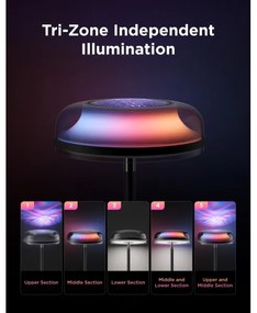 Govee UPLIGHTER MATTER lampă de podea LED dimabilă RGBICWW, 24W/230V, Wi-Fi