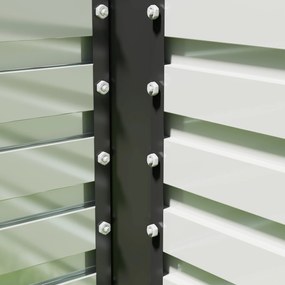 Outsunny Jardinieră ridicată galvanizată rectagulară pentru exterior, fund deschis, 240 x 120 x 60cm, Gri | Aosom Romania