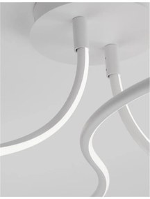 Lustra LED aplicata design modern FUNGO alba NVL-9357087