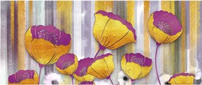 Tablou - Ilustrațir cu flori (120x50 cm)