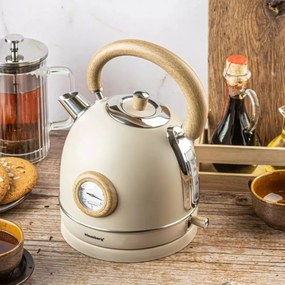 Fierbator de apa model rustic 1.8 l Klausberg KB7906 crem