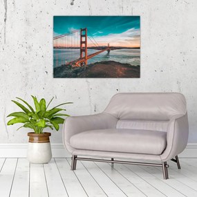 Tablou - Golden Gate, San Francisco (70x50 cm), în 40 de alte dimensiuni noi
