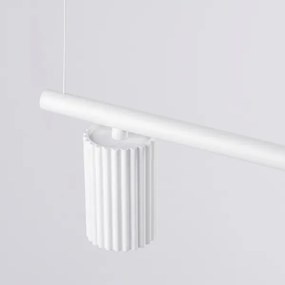 Sollux SL.2711 - Lustru suspendat pe cablu KARBON 4xGU10/10W/230V alb