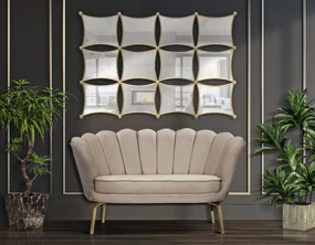 Mauro Ferretti CANAPEA VIENNA PLUS CREM CM 136X76X78