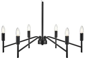 Lustră Markslöjd Monarch, ø 70 cm, negru