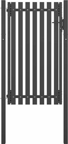 vidaXL Poartă de gard grădină, antracit, 1 x 2,25 m, oțel