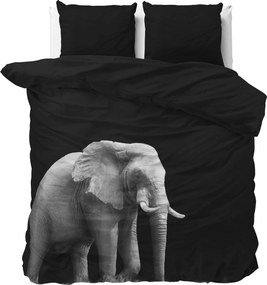 Lenjerie de pat din microfibra ELEPHANT negru Dimensiune lenjerie de pat: 2 ks 60 x 70 cm | 240 x 200 cm