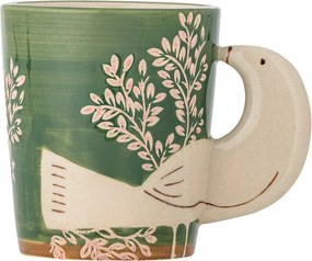 Cană verde pentru cappuccino din ceramică 260 ml Hezha – Bloomingville