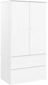 vidaXL Dulap „ALTA”, alb, 90x55x170 cm, lemn masiv de pin