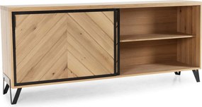 Comodă lemn masiv Relief Multiple Dimensiuni - 95 x 50 x 183 cm