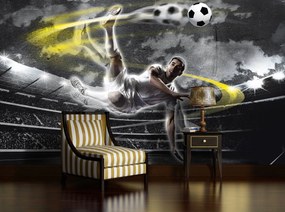 Fototapet - Fotbalistul în acțiune (152,5x104 cm)