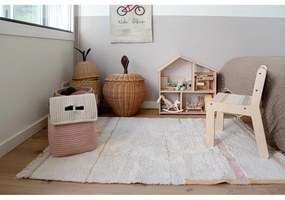 Covor roz/crem lavabil/țesut manual din bumbac 90x130 cm Lanes Vintage Nude – Lorena Canals