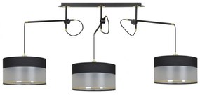 Lustra cu pendule reglabila design modern MONOLIT 3 negru