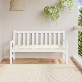 vidaXL Pernă bancă de grădină, crem, 150x50x7 cm, textil oxford