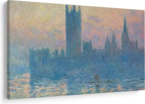 Tablou - Claude Monet, The Houses of Parliament, Sunset, reproducere (90x60 cm)