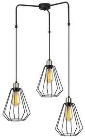 Lustră metalică Opviq lights Mathaios, negru