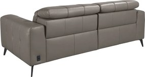 Canapea 3 locuri design italian, Functia Relax, Cowhide gri
