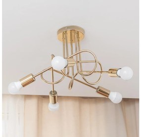 Lustră aplicată OXFORD 5xE27/15W/230V aurie