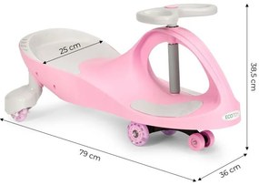 Scuter gravitațional pentru copii în roz