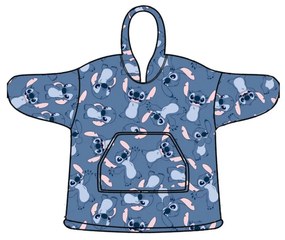 Disney Lilo și Stitch Glee pătură polar plușată, poncho 7-14 ani