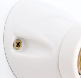 Orion - Aplica de perete FROST 1xE27/60W/230V albă