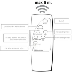 Lampă stradală solară LED cu senzor STREET LED/10W/3,2V IP65 + DO