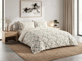 Lenjerie de pat din microfibra TREES & STARS verde Dimensiune lenjerie de pat: 70 x 90 cm | 140 x 220 cm