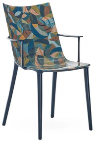 Scaun HHH „Impresie grafică”, variantă multiplă - Kartell Culoare: Albastru / Cerneală-Ocru