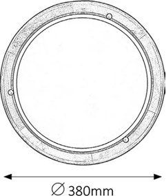 Brilagi - Plafonieră ORBIS, 2xE27/60W/230V, Ø 38 cm, pin