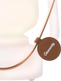Lampă de masă albă cu efect de flacără 22 cm - Storm Mini