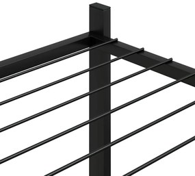 Suport pentru flori, 83x25x80 cm, negru, fier 1, Fara roata
