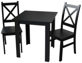 Set de luat masa 1 + 2 TIMMY II, negru