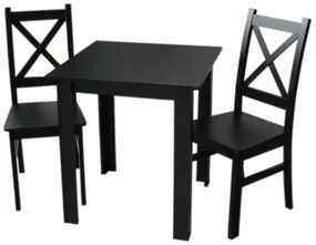Set de luat masa 1 + 2 TIMMY II, negru