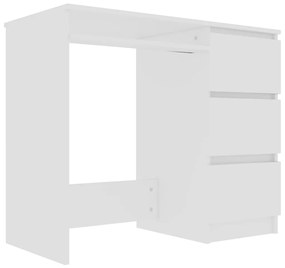 801373 vidaXL Birou, alb, 90 x 45 x 76 cm, PAL