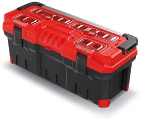 Cutie pentru scule cu maner metalic 75,2 x 30 x 30,4 cm, rosu