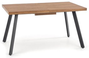 Masa de bucaterie Berlin 160 cm, miere de nuc / negru