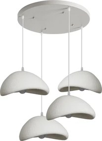 BRILAGI - Lustru suspendat pe cablu WABI SABI 4xE27/60W/230V alb