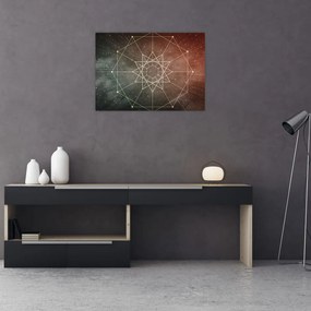 Tablou - Dodecagrama cosmică (70x50 cm)