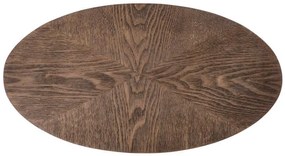 Masuta de cafea Delphi nuc/negru - H58 cm