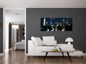 Tabloul metropolei nocturne (120x50 cm)