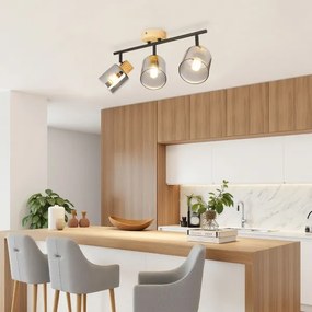 Brilagi - Spot HYGGE 3xE14/15W/230V negru/fumuriu