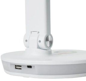 Lampă LED RGB reîncărcabilă de masă cu funcție de acumulator extern LED/12W/5V 2800-6000K alb