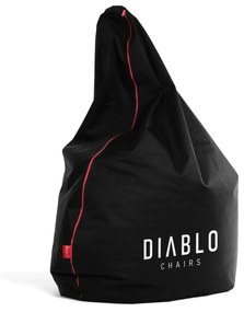 Fotoliu mare Diablo Chairs tip puf, pentru gaming: negru