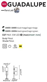 Lampa de masa orientabila design modern GUADALUPE bej