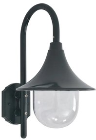 vidaXL Lampă de perete de grădină E27, verde închis, 42 cm, aluminiu