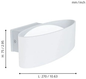 Eglo 98709 - Aplică perete exterior LED CHINOA LED/10W/230V IP44