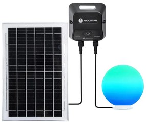 Aigostar-LED Lampă LED RGB dimabilă de exterior MESH, 35W/3,7V, 4000mAh, 2700-6500K, IP65, diam. 50 cm